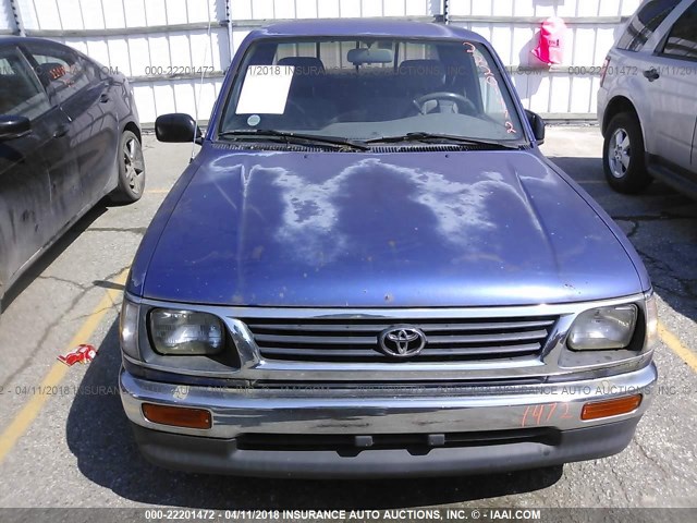 4TAVL52N6TZ095811 - 1996 TOYOTA TACOMA XTRACAB BLUE photo 6