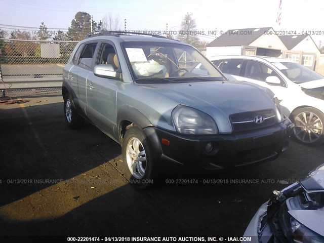 KM8JN12D58U843834 - 2008 HYUNDAI TUCSON SE/LIMITED Light Blue photo 1