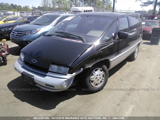 1GNDU06L4NT137950 - 1992 CHEVROLET LUMINA APV BLACK photo 2