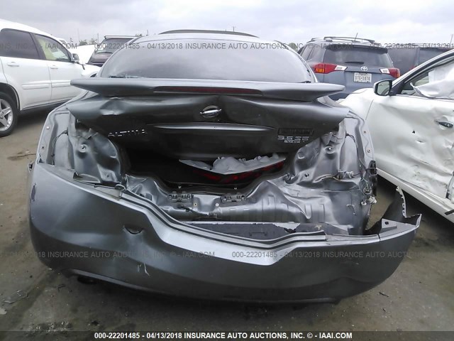 1N4BL24E88C267422 - 2008 NISSAN ALTIMA 3.5SE GRAY photo 6