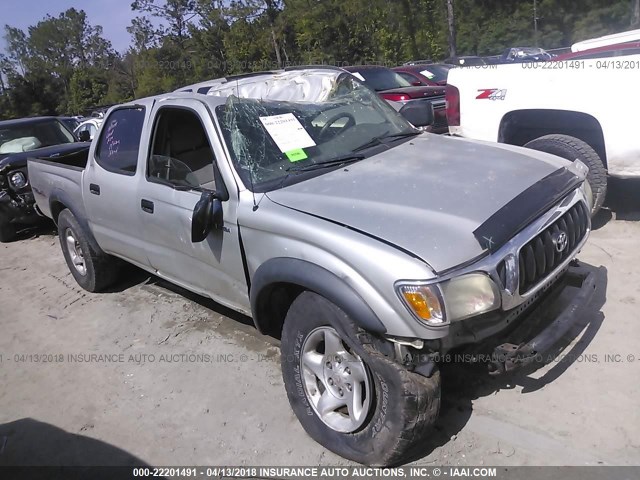 5TEHN72N64Z433432 - 2004 TOYOTA TACOMA DOUBLE CAB ოქროსფერი ფოტო 1