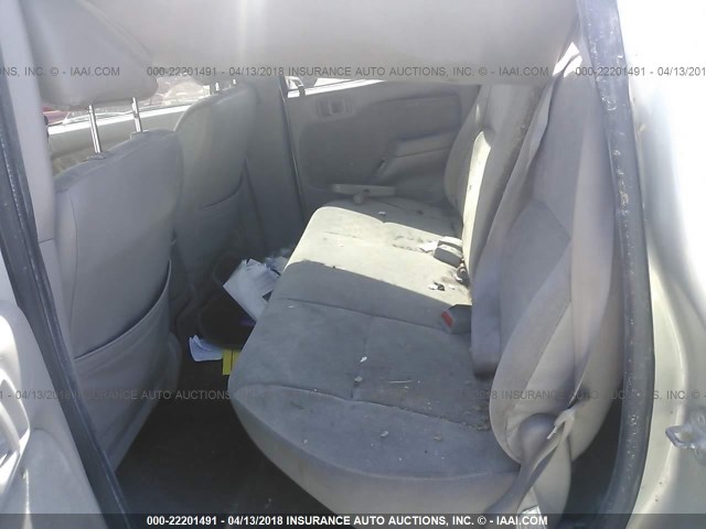 5TEHN72N64Z433432 - 2004 TOYOTA TACOMA DOUBLE CAB ოქროსფერი ფოტო 8