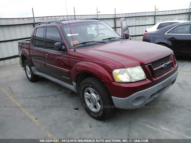 1FMZU67E11UB92017 - 2001 FORD EXPLORER SPORT TR  RED photo 1