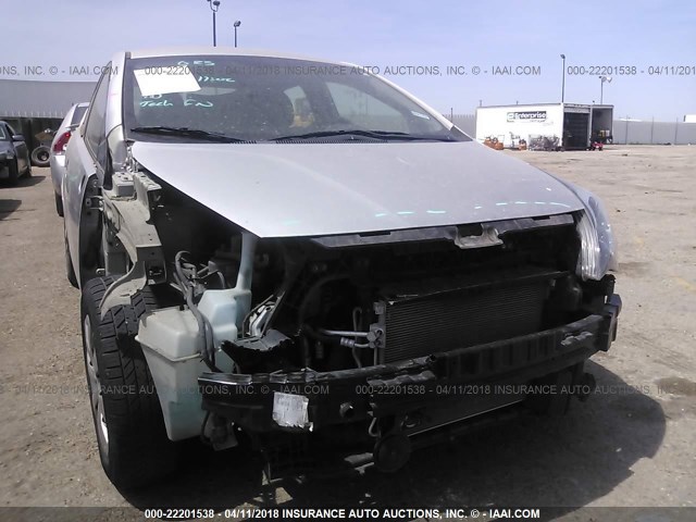 KNADM4A35E6327128 - 2014 KIA RIO LX SILVER photo 6