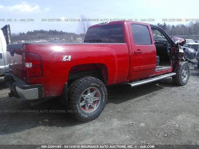 1GC1KYCG9DF191412 - 2013 CHEVROLET SILVERADO K2500 HEAVY DUTY LTZ RED photo 4