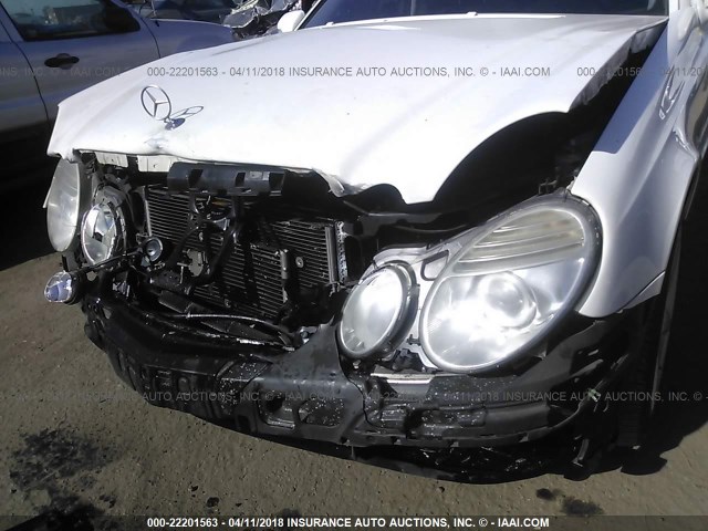 WDBUF72X39B380602 - 2009 MERCEDES-BENZ E 550 WHITE photo 6