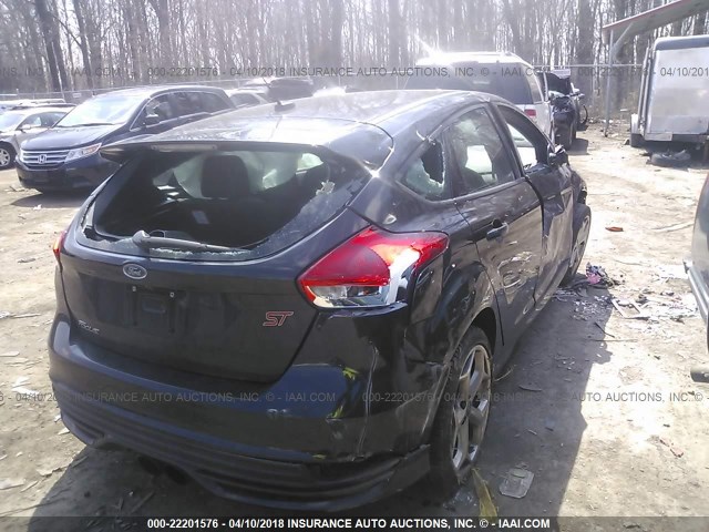 1FADP3L99FL322187 - 2015 FORD FOCUS ST BLACK photo 4