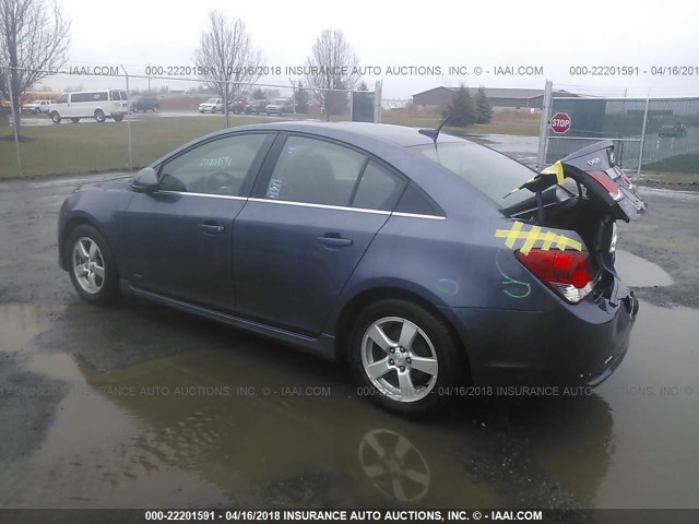 1G1PD5SB7D7328195 - 2013 CHEVROLET CRUZE LT BLUE photo 3