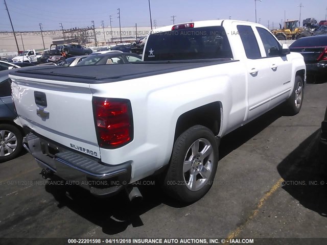 1GCRCREC1FZ349842 - 2015 CHEVROLET SILVERADO C1500 LT WHITE photo 4