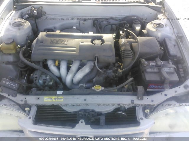 1NXBR12E3YZ356732 - 2000 TOYOTA COROLLA VE/CE/LE SILVER photo 10