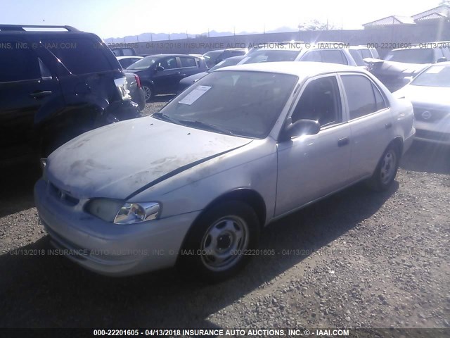 1NXBR12E3YZ356732 - 2000 TOYOTA COROLLA VE/CE/LE SILVER photo 2