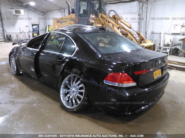 WBAGL63585DP74932 - 2005 BMW 745 I BLACK photo 3