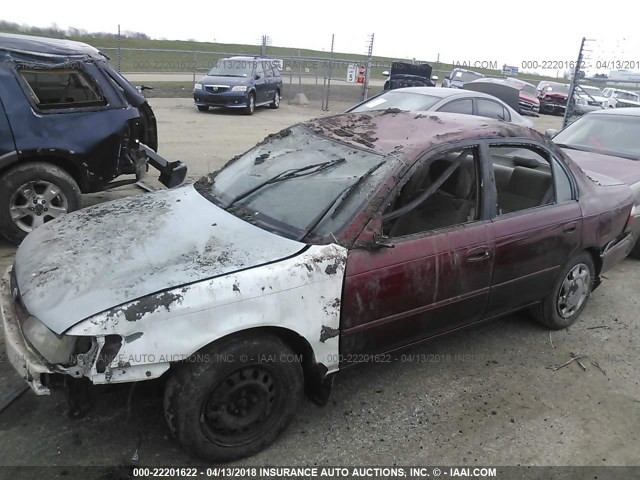 1NXBB02EXVZ631099 - 1997 TOYOTA COROLLA DX MAROON photo 6