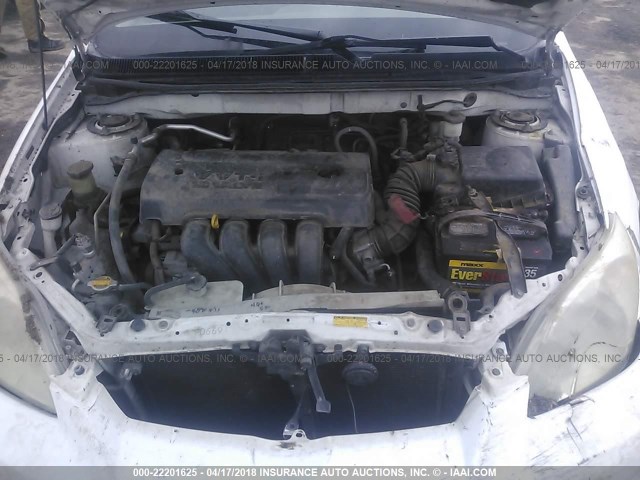 2T1KR32E06C593933 - 2006 TOYOTA COROLLA MATRIX XR WHITE photo 10