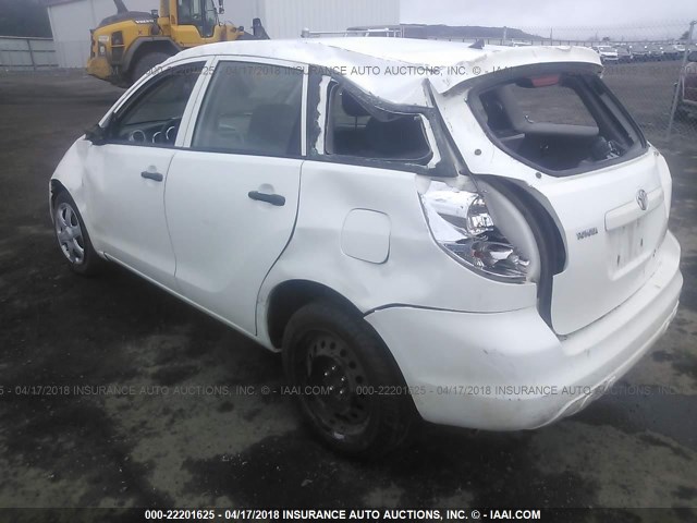 2T1KR32E06C593933 - 2006 TOYOTA COROLLA MATRIX XR WHITE photo 3