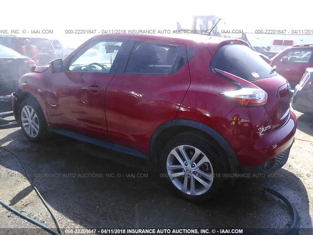 JN8AF5MR8FT503733 - 2015 NISSAN JUKE S/SV/SL/NISMO RED photo 3