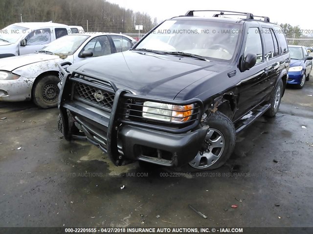 JN8DR07Y51W501472 - 2001 NISSAN PATHFINDER LE/SE/XE BLACK photo 2