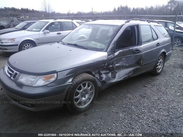 YS3ED58E813027527 - 2001 SAAB 9-5 GRAY photo 2