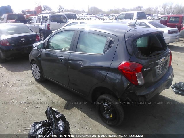 KL8CB6SA9HC820368 - 2017 CHEVROLET SPARK LS GRAY photo 3