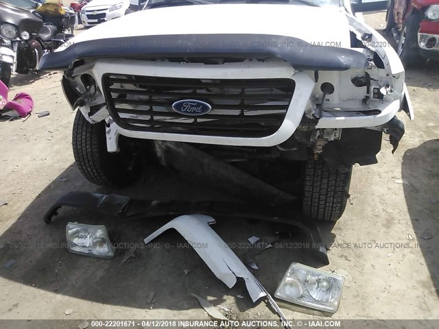 1FTZR45E69PA41388 - 2009 FORD RANGER SUPER CAB WHITE photo 6