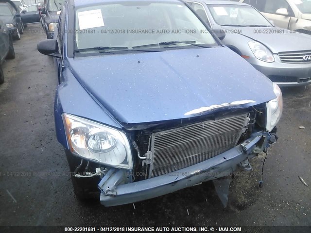 1B3HB48B17D387382 - 2007 DODGE CALIBER SXT BLUE photo 6