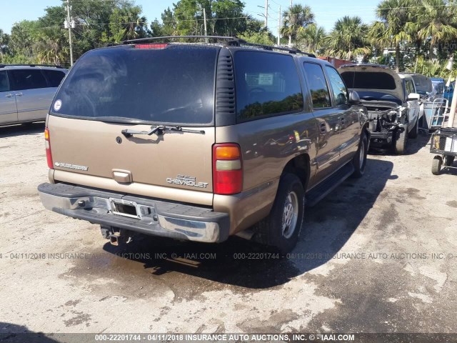 1GNEC16ZX3J298703 - 2003 CHEVROLET SUBURBAN C1500 GOLD photo 4