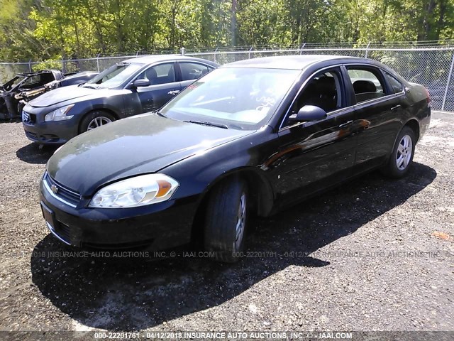 2G1WS58R979245733 - 2007 CHEVROLET IMPALA POLICE BLACK photo 2