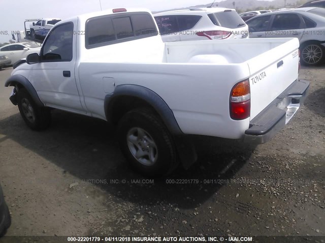 5TENM92N82Z066130 - 2002 TOYOTA TACOMA PRERUNNER WHITE photo 3