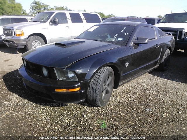 1ZVHT82H295123663 - 2009 FORD MUSTANG GT BLACK photo 2