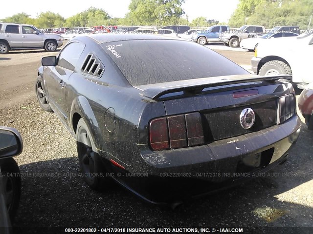 1ZVHT82H295123663 - 2009 FORD MUSTANG GT BLACK photo 3