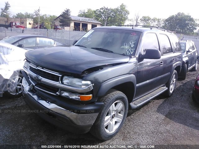 1GNEK13T76J110498 - 2006 CHEVROLET TAHOE K1500 GRAY photo 2