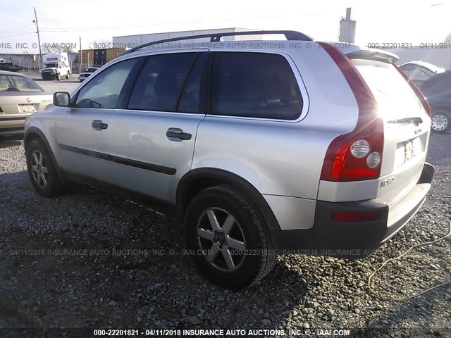 YV4CY592X61252555 - 2006 VOLVO XC90 SILVER photo 3