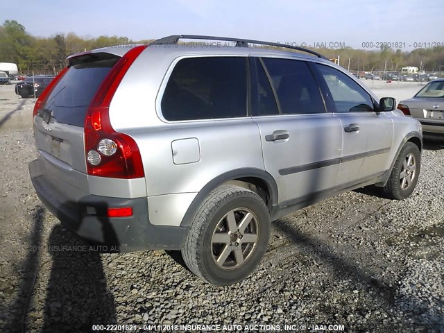 YV4CY592X61252555 - 2006 VOLVO XC90 SILVER photo 4