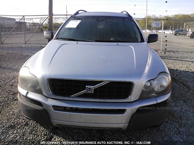 YV4CY592X61252555 - 2006 VOLVO XC90 SILVER photo 6
