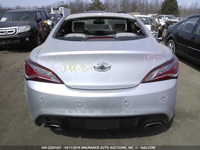 KMHHT6KD1EU113710 - 2014 HYUNDAI GENESIS COUPE 2.0T SILVER photo 6