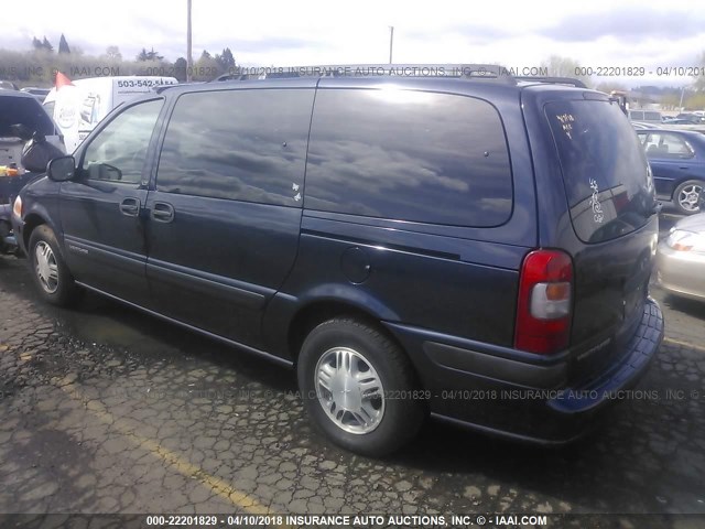 1GNDX13E84D236170 - 2004 CHEVROLET VENTURE LUXURY BLUE photo 3