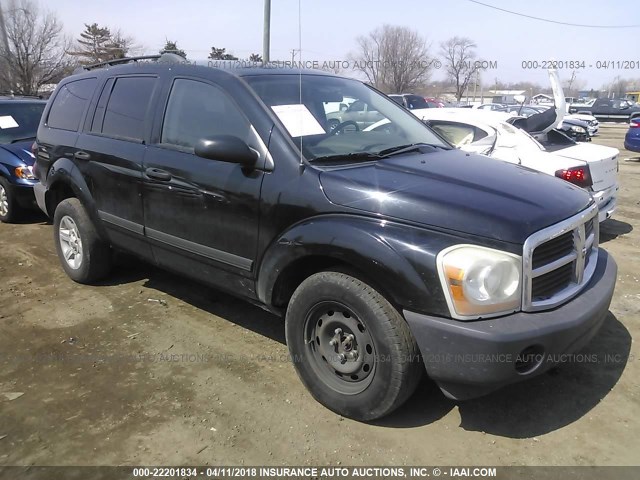 1D4HB38N65F609650 - 2005 DODGE DURANGO ST BLACK photo 1