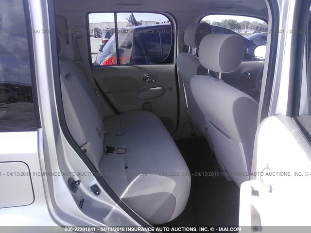 JN8AZ2KR7AT162519 - 2010 NISSAN CUBE S/SL/KROM SILVER photo 8