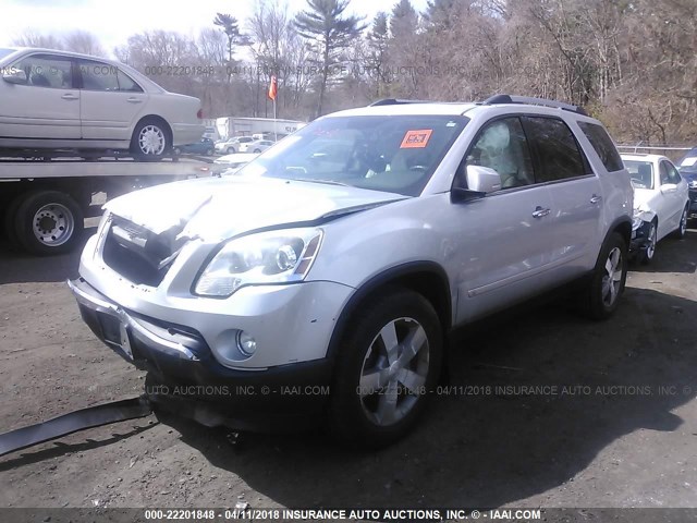 1GKLVMED7AJ172043 - 2010 GMC ACADIA SLT-1 Srebrny zdjęcie 2
