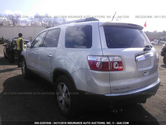 1GKLVMED7AJ172043 - 2010 GMC ACADIA SLT-1 SILVER photo 3