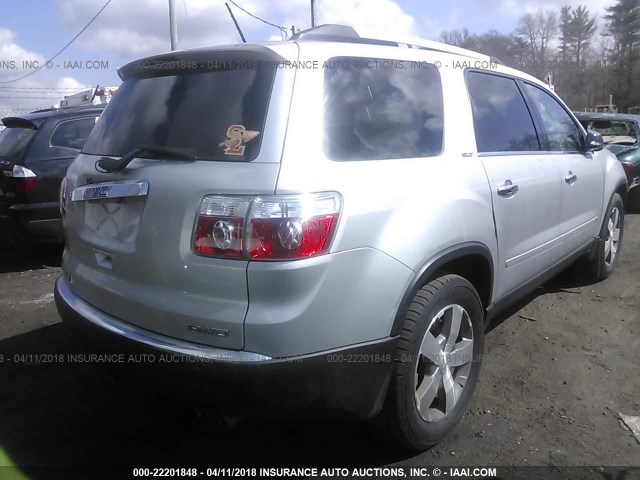 1GKLVMED7AJ172043 - 2010 GMC ACADIA SLT-1 Srebrny zdjęcie 4