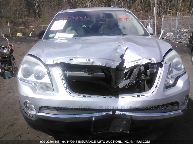 1GKLVMED7AJ172043 - 2010 GMC ACADIA SLT-1 Srebrny zdjęcie 6