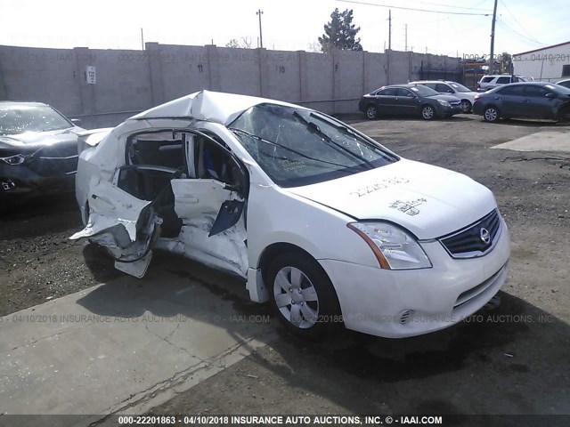 3N1AB6AP9BL685735 - 2011 NISSAN SENTRA 2.0/2.0S/SR/2.0SL WHITE photo 1