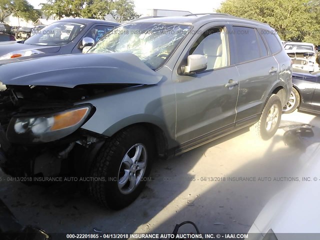 5NMSG13D97H110130 - 2007 HYUNDAI SANTA FE GLS GREEN photo 2