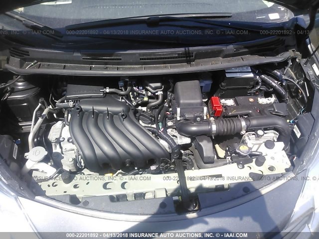 3N1CE2CP8GL365920 - 2016 NISSAN VERSA NOTE S/S PLUS/SV/SL/SR GRAY photo 10