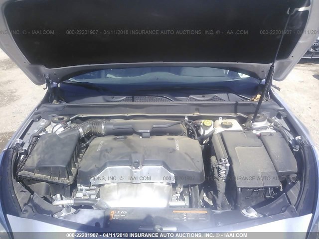 1G11B5SL0FF346695 - 2015 CHEVROLET MALIBU LS ვერცხლისფერი ფოტო 10
