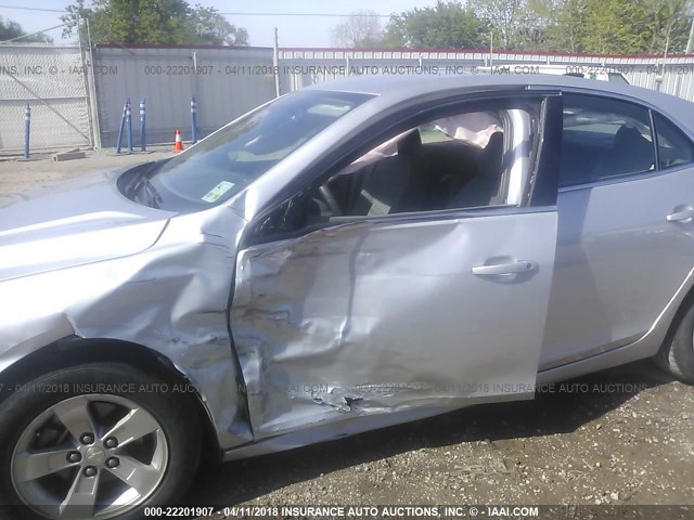 1G11B5SL0FF346695 - 2015 CHEVROLET MALIBU LS ვერცხლისფერი ფოტო 6