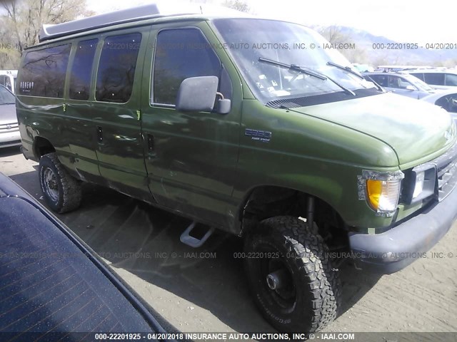 1FBHE31HXRHA33701 - 1994 FORD ECONOLINE E350 GREEN photo 1