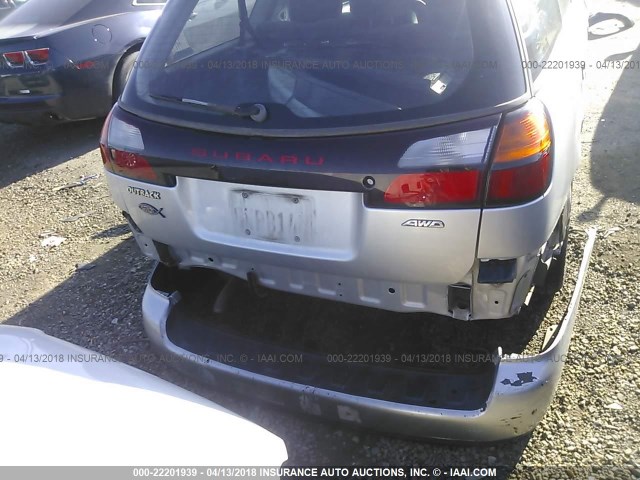 4S3BH675647625229 - 2004 SUBARU LEGACY OUTBACK AWP 银色 照片 6