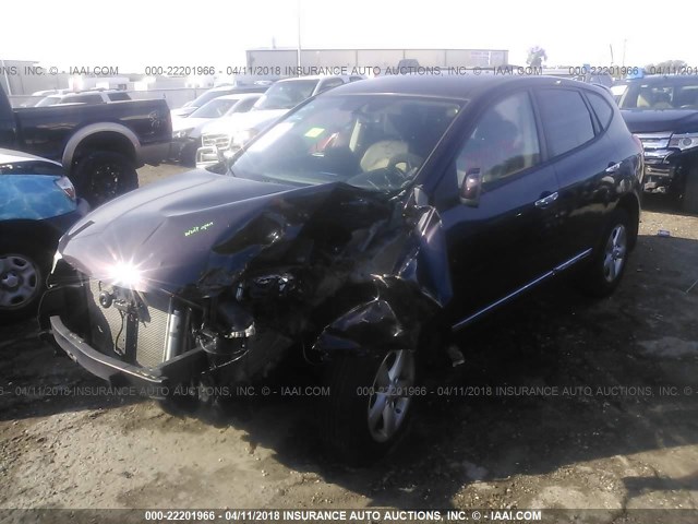 JN8AS5MT6DW526561 - 2013 NISSAN ROGUE S/SV BLACK photo 2